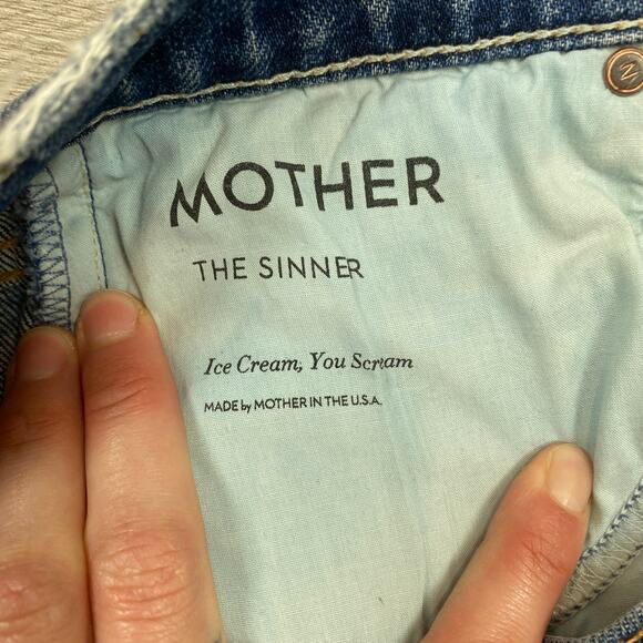 Mother Superior The Sinner Jeans in Ice Cream You Scream Women's 24 - Picture 8 of 11